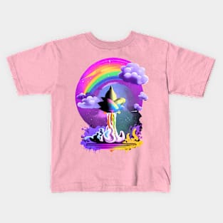 Rainbow Trip Take Off Kids T-Shirt